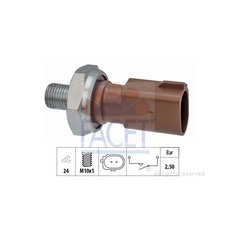 Indicateur de pression d'huile FACET 7.0205