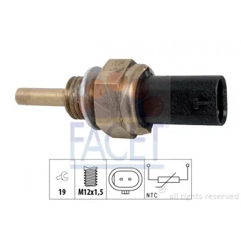 Sonde de température, liquide de refroidissement FACET 7.3379