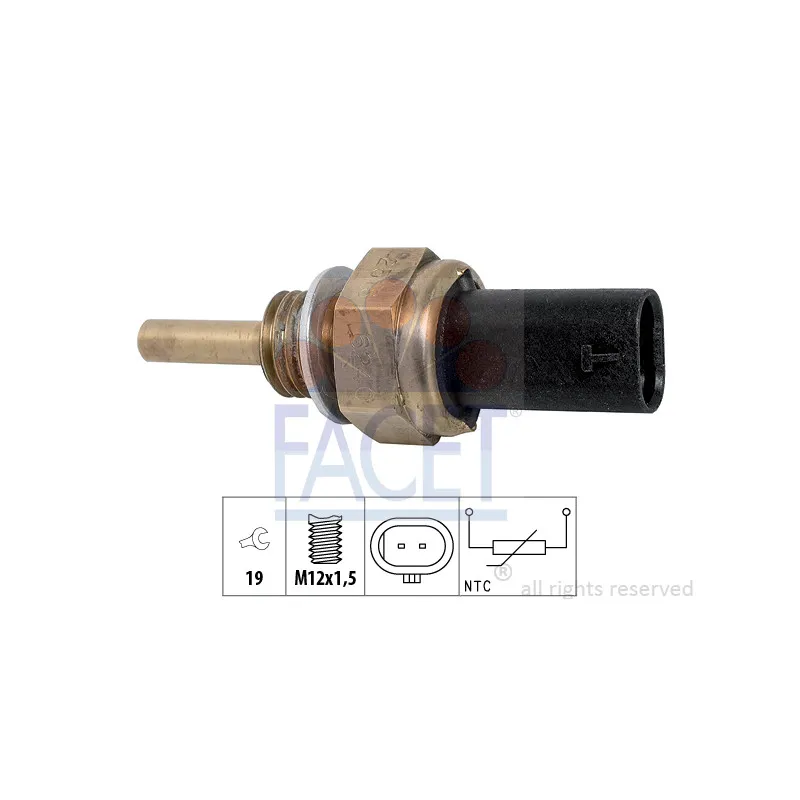 Sonde de température, liquide de refroidissement FACET 7.3379