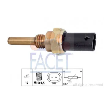 Sonde de température, liquide de refroidissement FACET 7.3397
