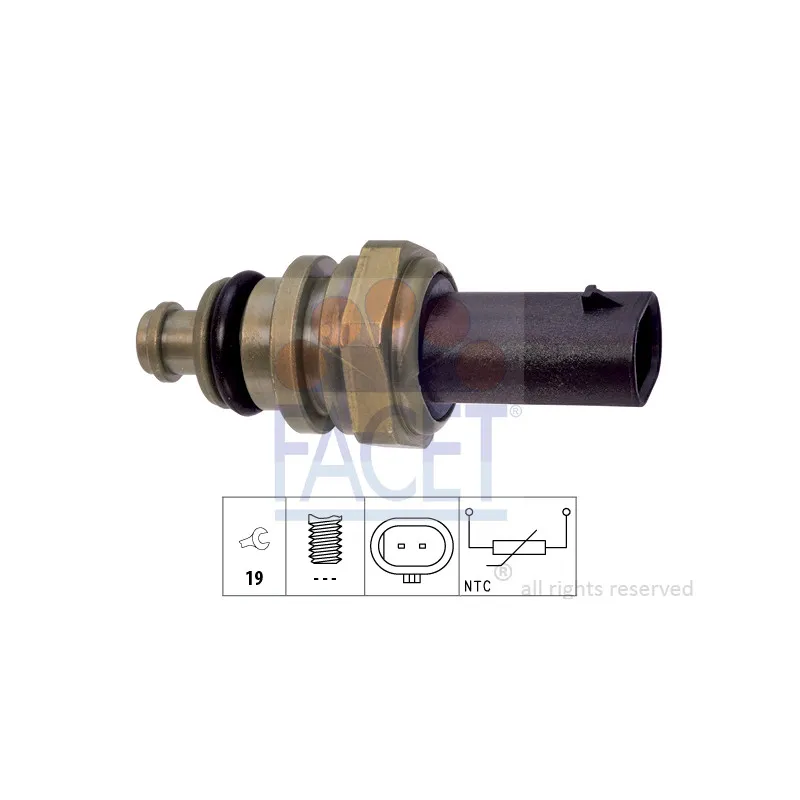 Sonde de température, liquide de refroidissement FACET 7.3401