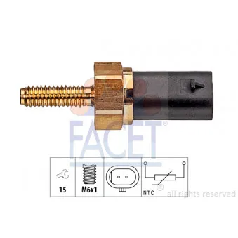 Sonde de température, liquide de refroidissement FACET 7.3404