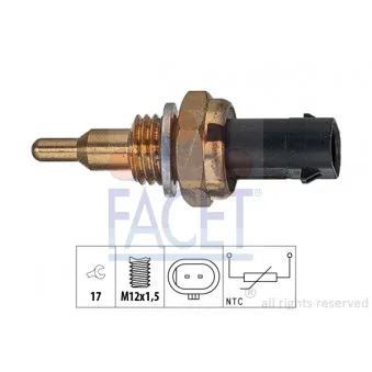Sonde de température, liquide de refroidissement FACET 7.3405