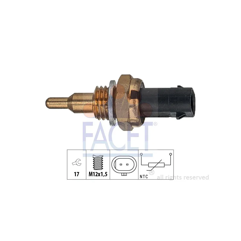 Sonde de température, liquide de refroidissement FACET 7.3405