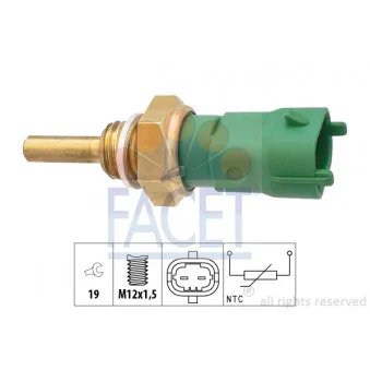 Capteur, température de carburant FACET 7.3408