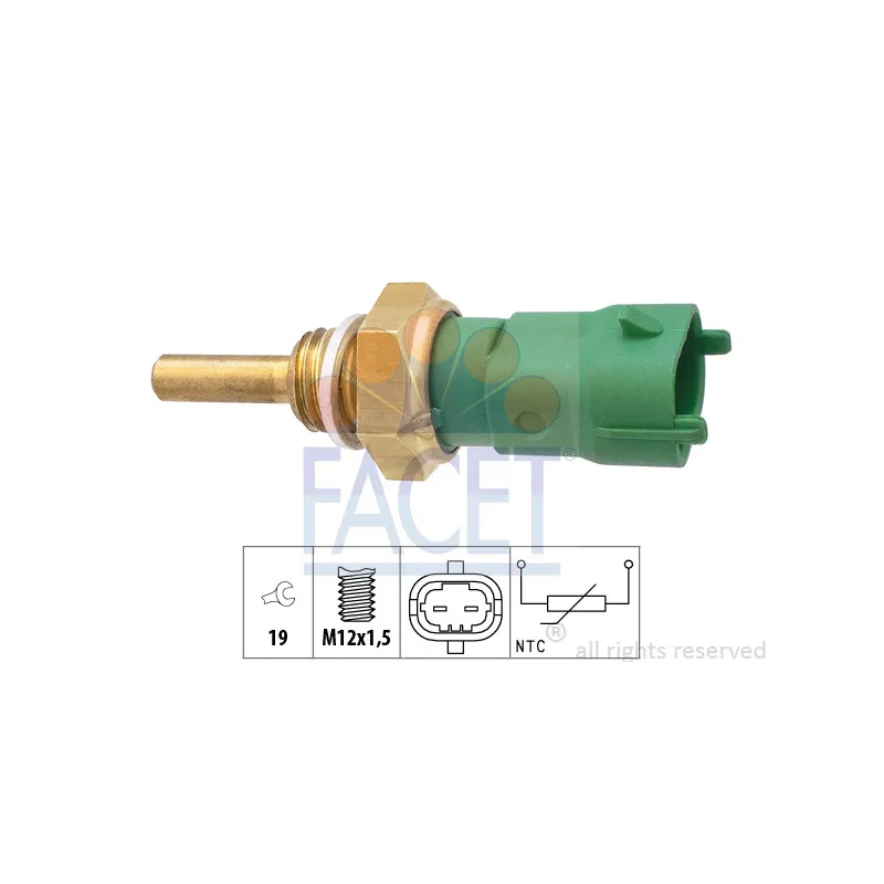 Capteur, température de carburant FACET 7.3408