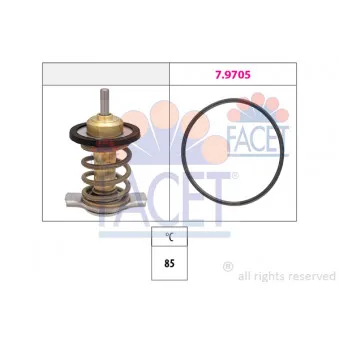 Thermostat, liquide de refroidissement FACET 7.7953