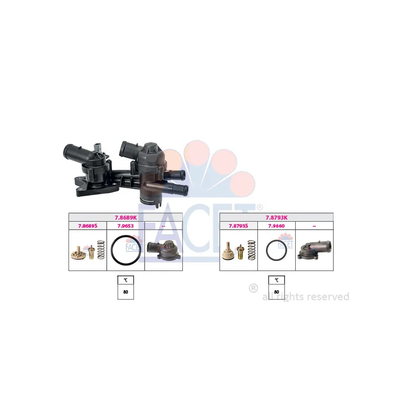Thermostat, liquide de refroidissement FACET 7.7959KK