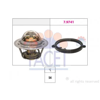 Thermostat, liquide de refroidissement FACET 7.7972