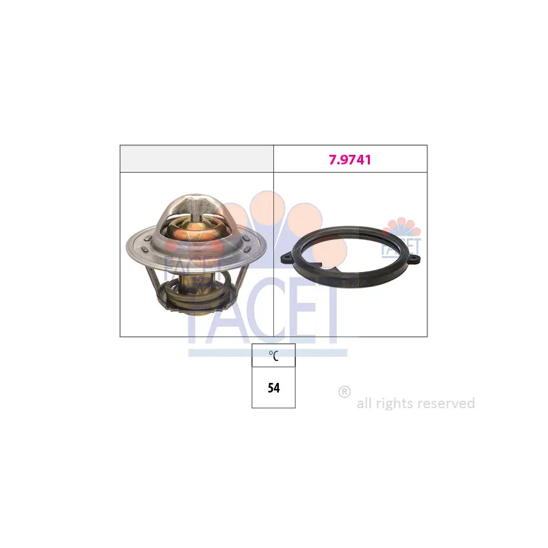 Thermostat, liquide de refroidissement FACET 7.7972