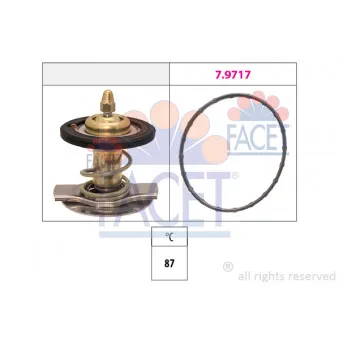 Thermostat, liquide de refroidissement FACET 7.8442