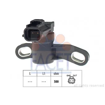 Capteur d'angle, vilebrequin FACET 9.0609
