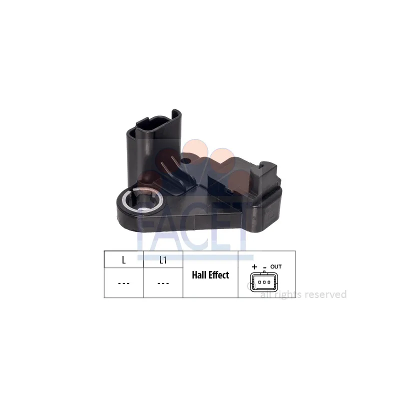 Capteur d'angle, vilebrequin FACET 9.0743