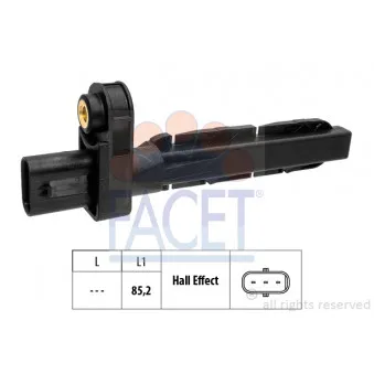Capteur d'angle, vilebrequin FACET 9.0826