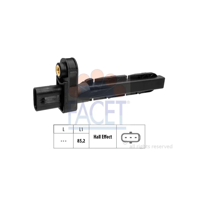 Capteur d'angle, vilebrequin FACET 9.0826