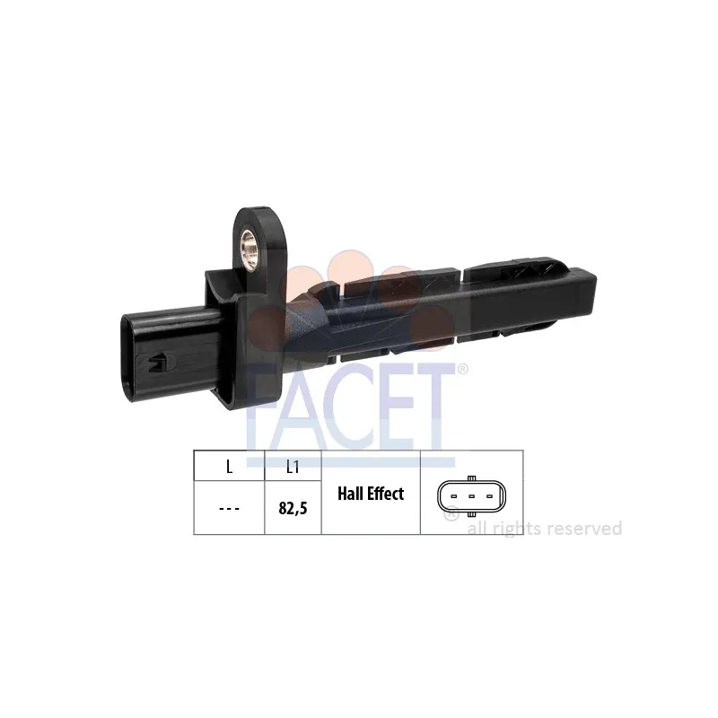 Capteur d'angle, vilebrequin FACET 9.0828