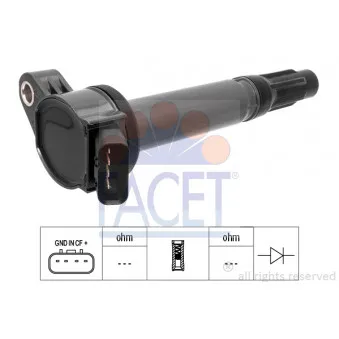 Bobine d'allumage FACET 9.6438