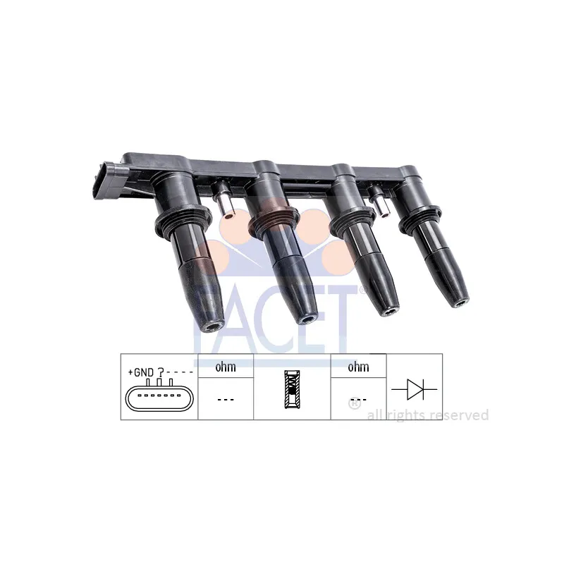 Bobine d'allumage FACET 9.6445