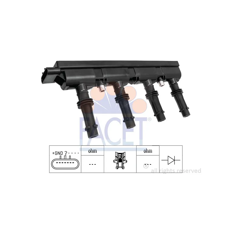 Bobine d'allumage FACET 9.6447