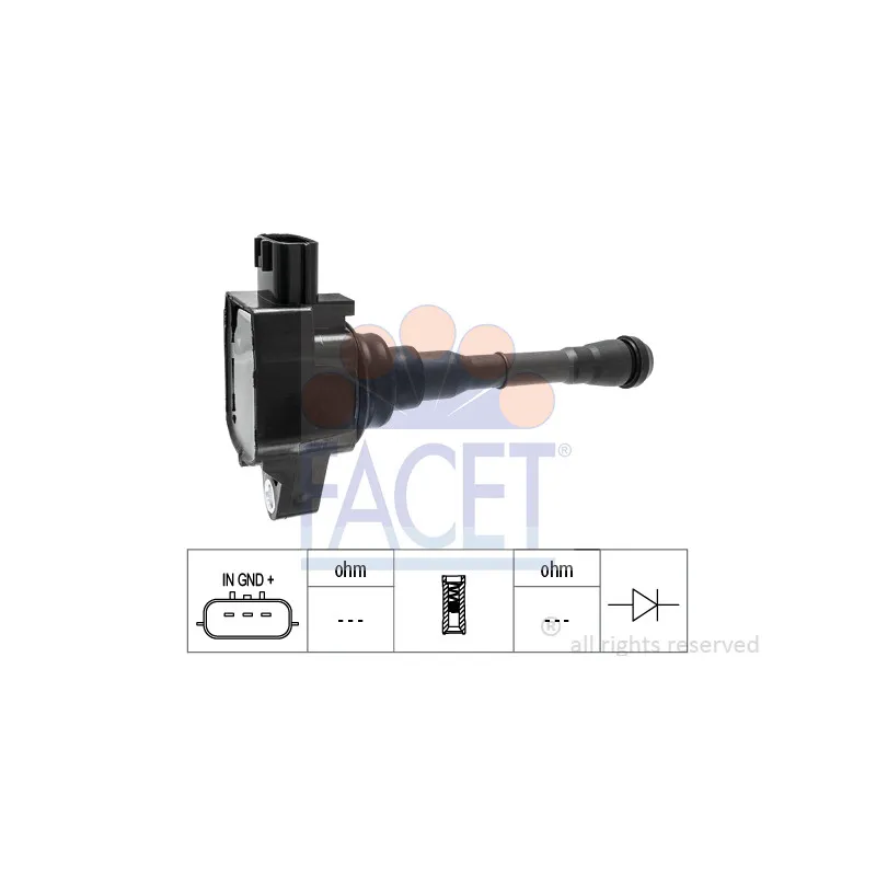 Bobine d'allumage FACET 9.6451