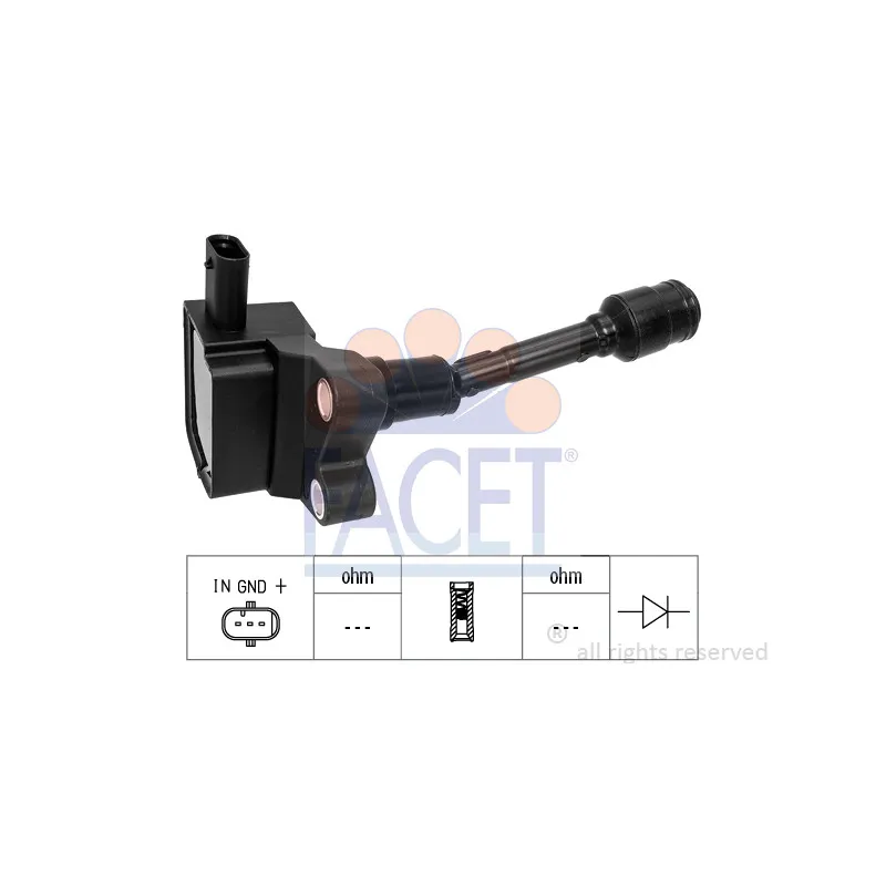 Bobine d'allumage FACET 9.6519