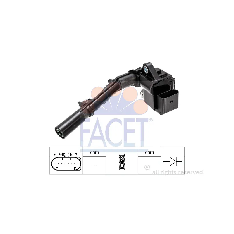 Bobine d'allumage FACET 9.6526
