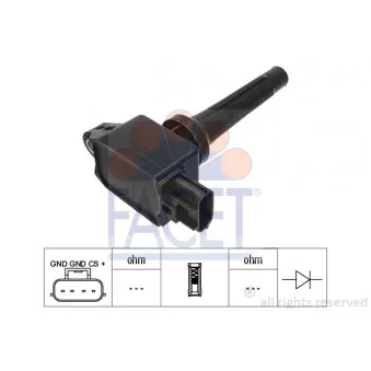 Bobine d'allumage FACET 9.6527