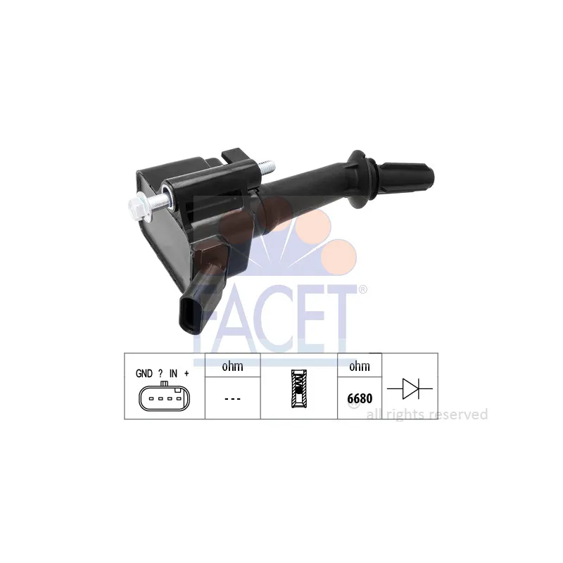 Bobine d'allumage FACET 9.6531