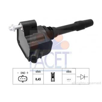 Bobine d'allumage FACET 9.6532