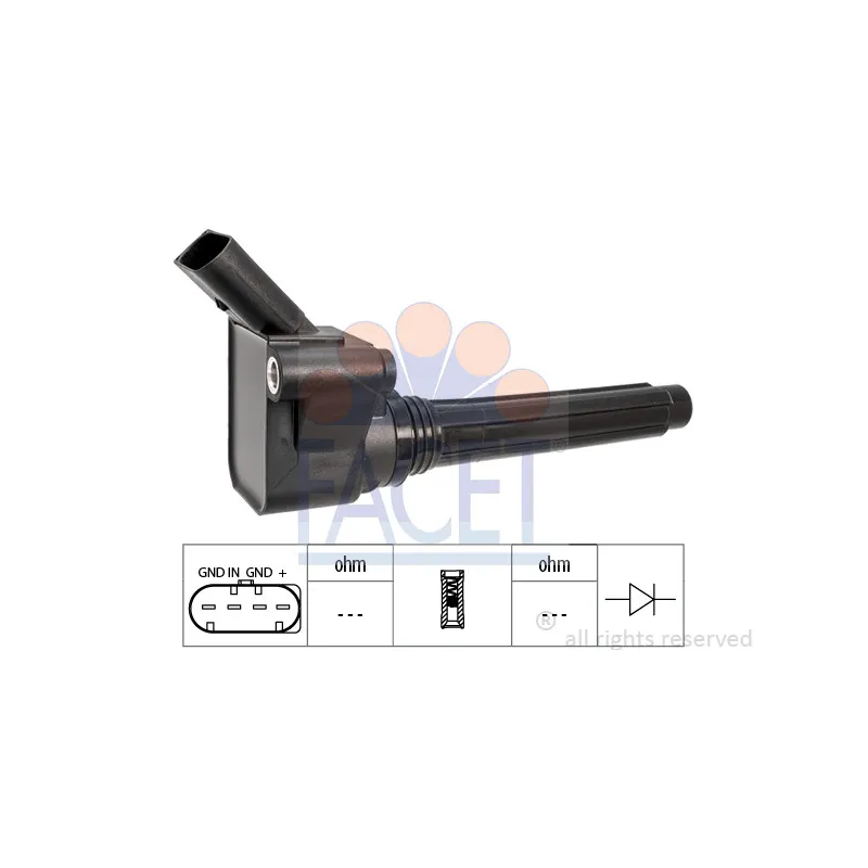 Bobine d'allumage FACET 9.6536