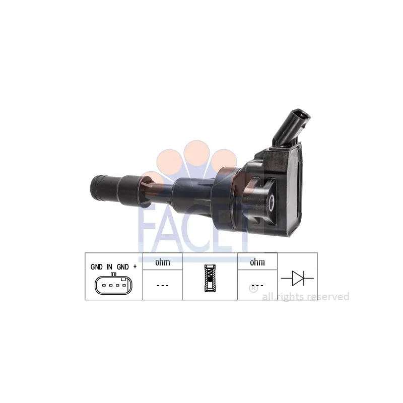 Bobine d'allumage FACET 9.6538