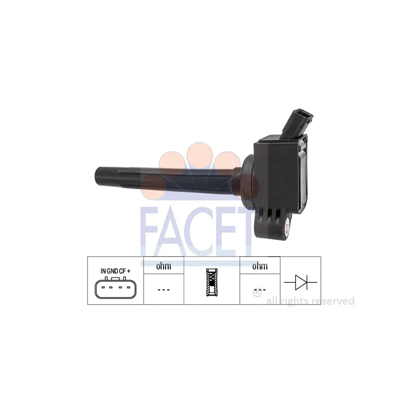 Bobine d'allumage FACET 9.6545