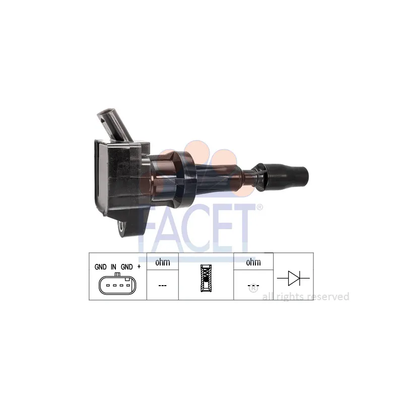 Bobine d'allumage FACET 9.6547