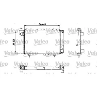Radiateur, refroidissement du moteur VALEO 883463