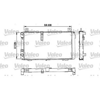 Radiateur, refroidissement du moteur VALEO 883686