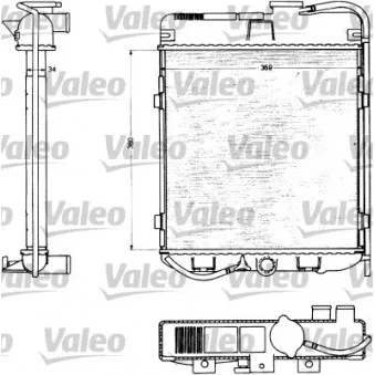 Radiateur, refroidissement du moteur VALEO 883712
