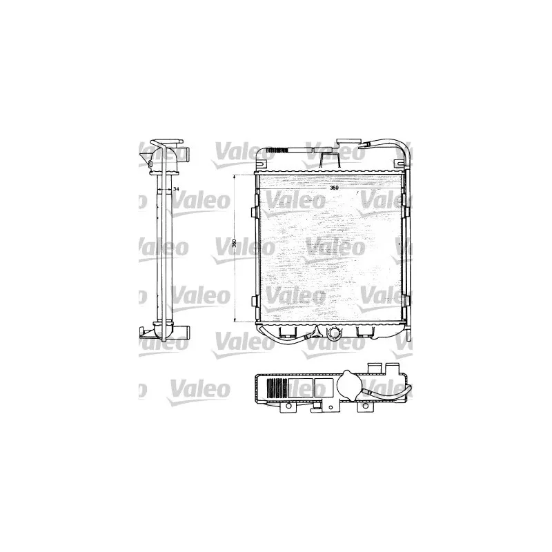Radiateur, refroidissement du moteur VALEO 883712