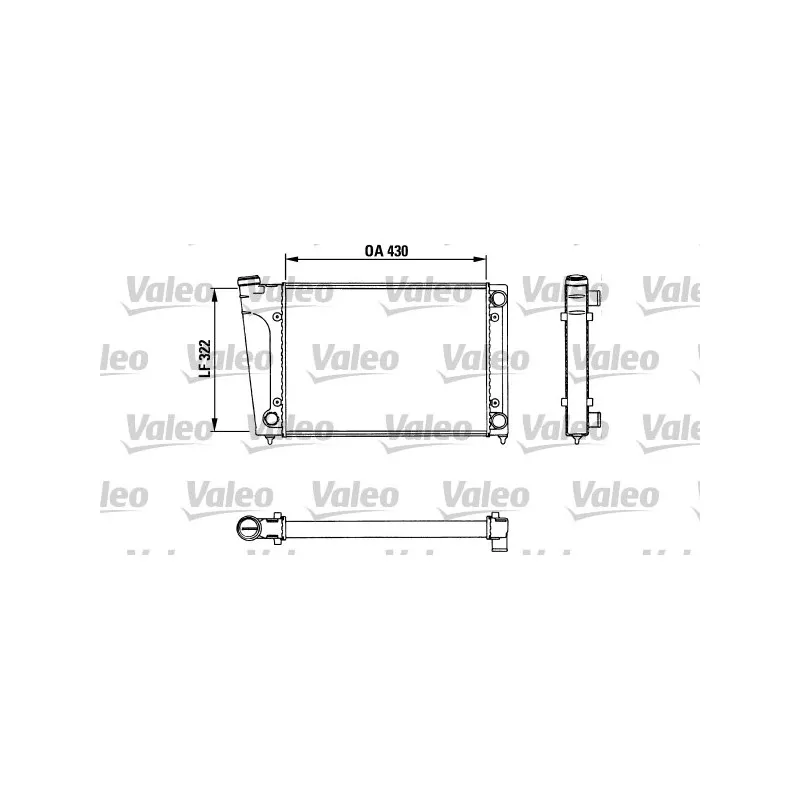Radiateur, refroidissement du moteur VALEO 883717