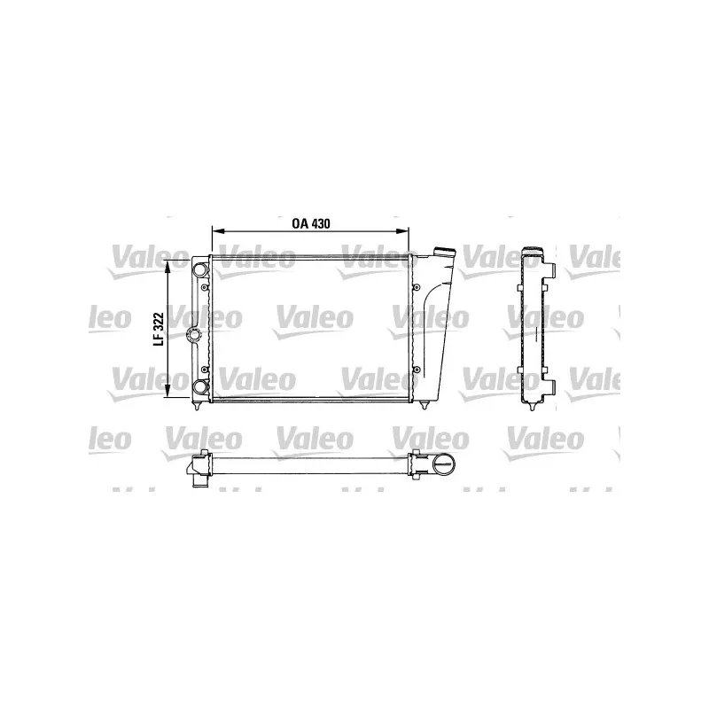 Radiateur, refroidissement du moteur VALEO 883718