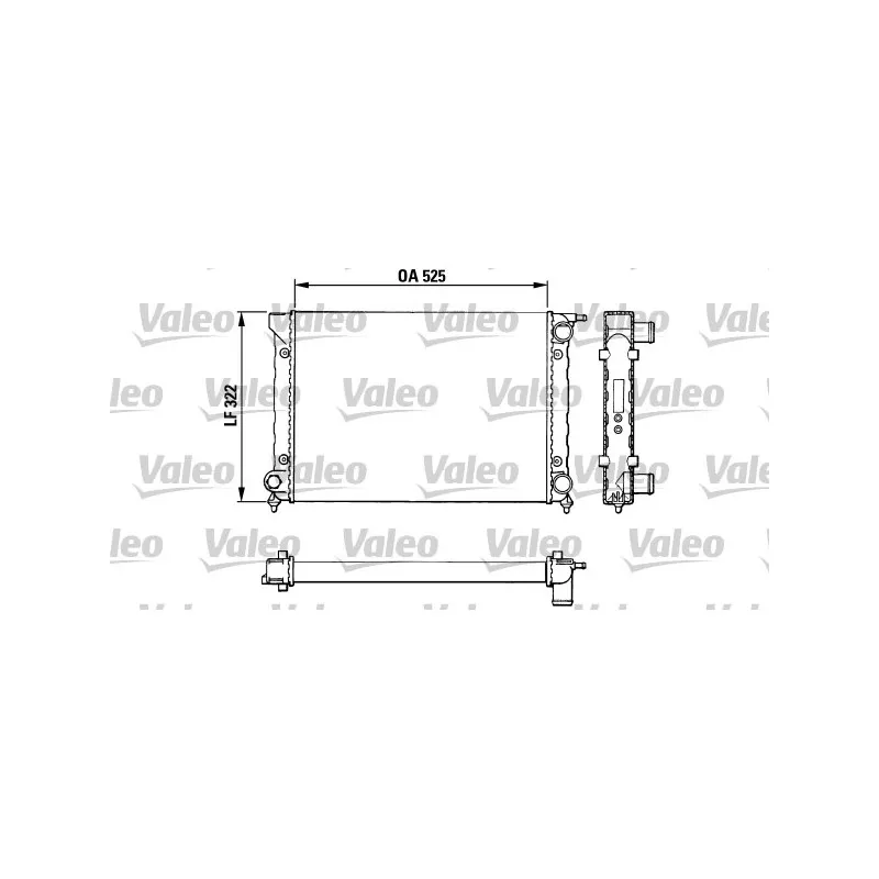 Radiateur, refroidissement du moteur VALEO 883727