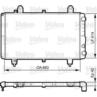 Radiateur, refroidissement du moteur VALEO 883764