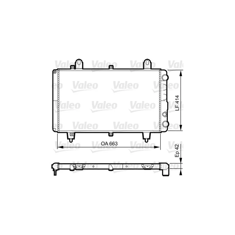 Radiateur, refroidissement du moteur VALEO 883764