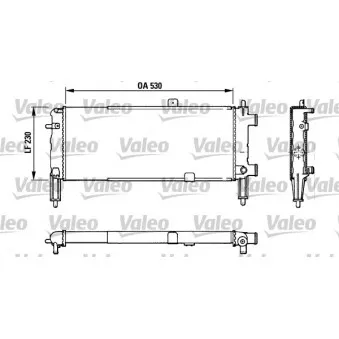 Radiateur, refroidissement du moteur VALEO 883767
