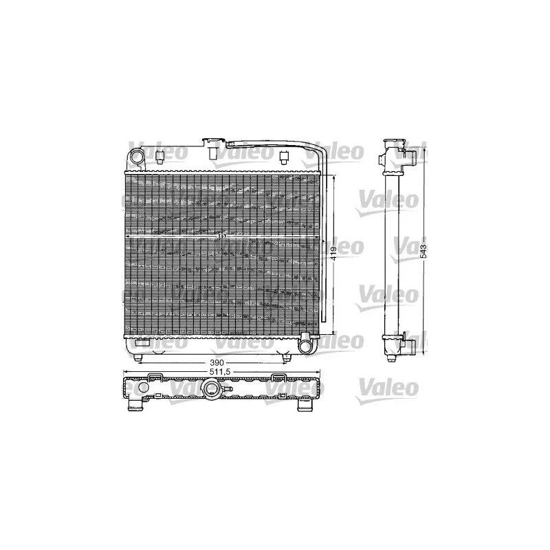 Radiateur, refroidissement du moteur VALEO 883777