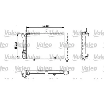 Radiateur, refroidissement du moteur VALEO 883809