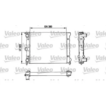 Radiateur, refroidissement du moteur VALEO 883818