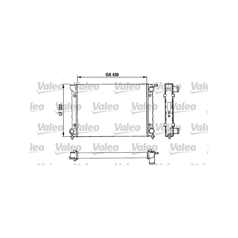 Radiateur, refroidissement du moteur VALEO 883820