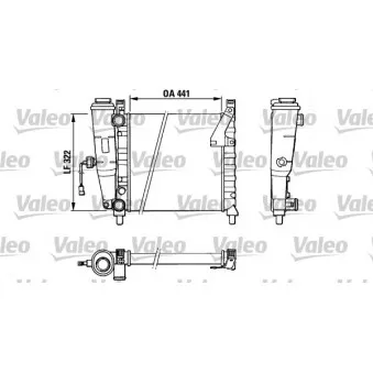 Radiateur, refroidissement du moteur VALEO 883828