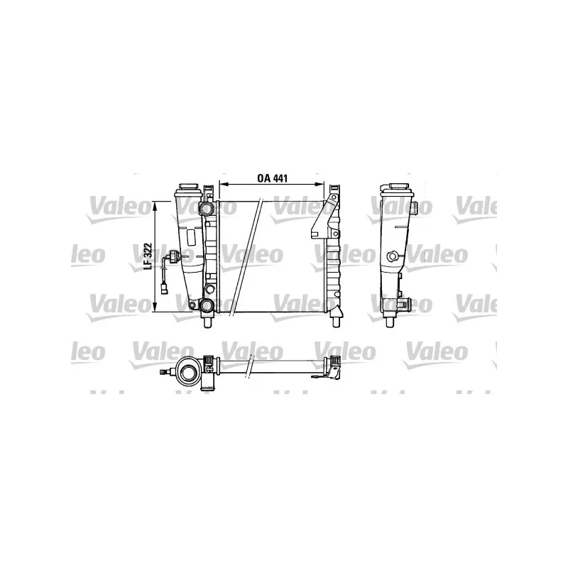 Radiateur, refroidissement du moteur VALEO 883828