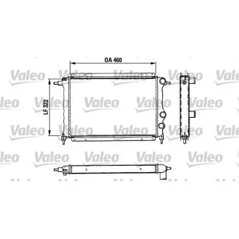 Radiateur, refroidissement du moteur VALEO 883851